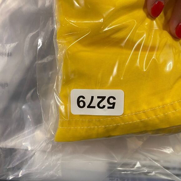 Roundtree & Yorke Swim Trunks Shorts Men M Medium Yellow  Swimwear - Picture 8 of 8